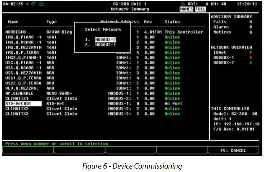 EMERSON E2 Setup with RTD Net Interface MODBUS Device for 527 0447 - Device Commissioning