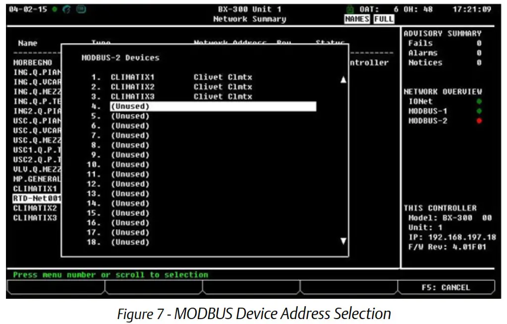 EMERSON E2 Setup with RTD Net Interface MODBUS Device for 527 0447 - MODBUS Device