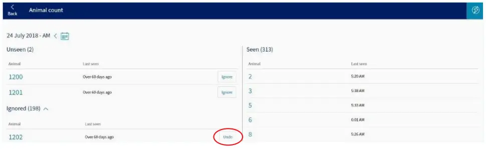 Allflex Protrack Draft - next to the animal