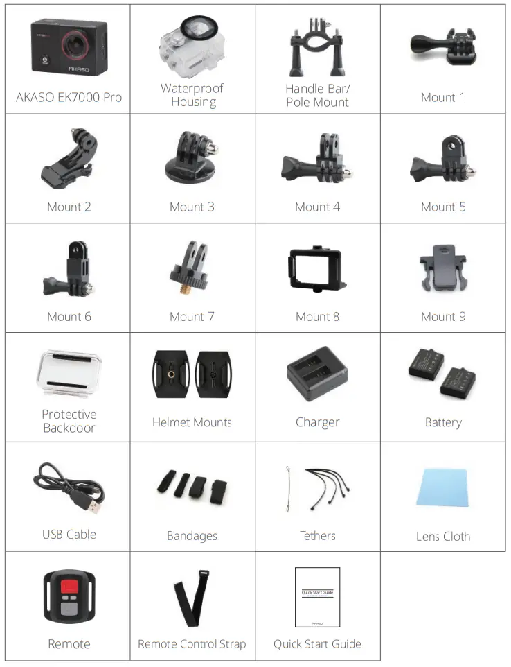 AKASO EK7000 Pro 4K Action Camera with Touch Screen-fig1