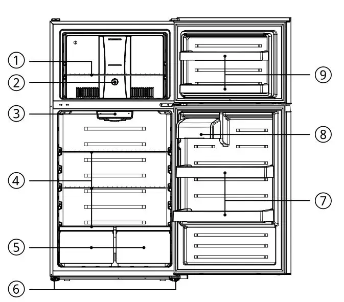 Forte-F18TFRAESWW-30-Inch-White-Top-Freezer-Refrigerator-FIG-3