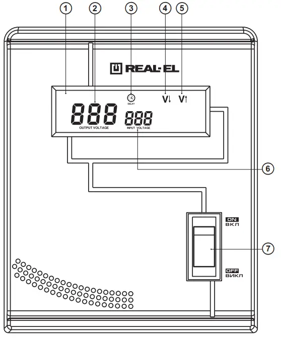 REAL-EL Stab Energy-500 Automatic Voltage Regulator -fig2