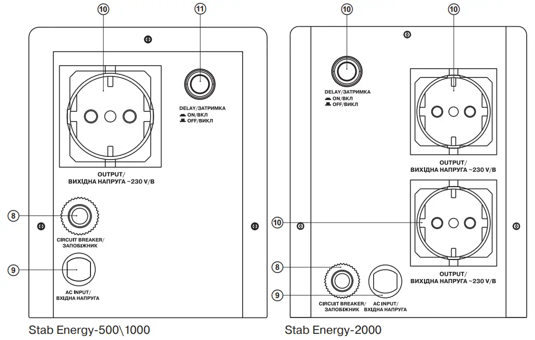 REAL-EL Stab Energy-500 Automatic Voltage Regulator -fig3