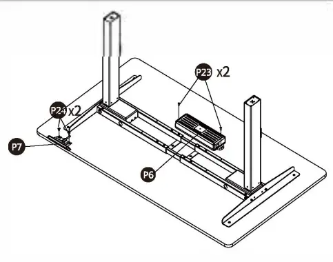 GLOBAL-INDUSTRIAL-493778GY-Light-Duty-Electric-Adjustable-Height-Workbench-FIG 8