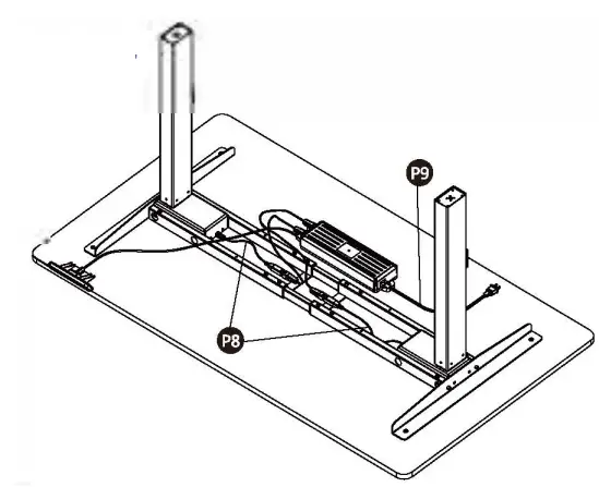 GLOBAL-INDUSTRIAL-493778GY-Light-Duty-Electric-Adjustable-Height-Workbench-FIG 9