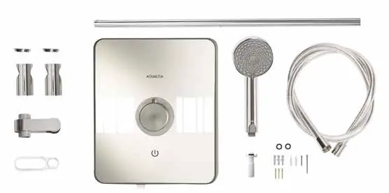 AUALISA LME10521 Lumi Electric Shower - COMPONENTS