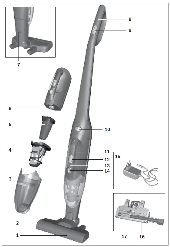 BOSCH BBHF220 Readyyy Vacuum Cl 1