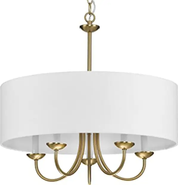 LNC-A03946-Vintage-Gold-Fabric-Drum-Chandelier
