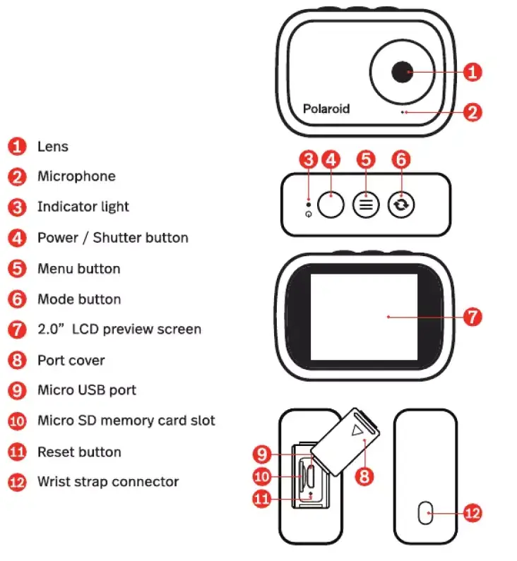Polaroid iD757 Lifestyle Action Camera 2