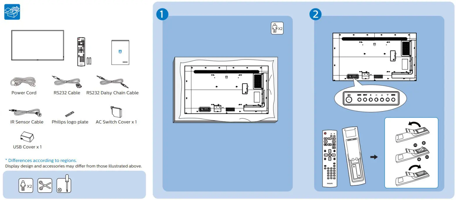 PHILIPS 43BDL4550D D Line Professional Display Solutions - PARTS