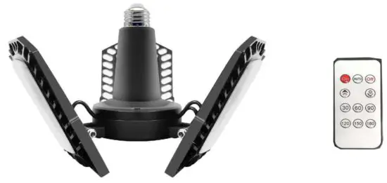 LIVING glow CP-DGL01-8RDE Battery Backup Garage Light with Motion Sensor