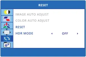 SETTING THE S1 PRO PORTABLE MONITOR - FUNCTION - Reset