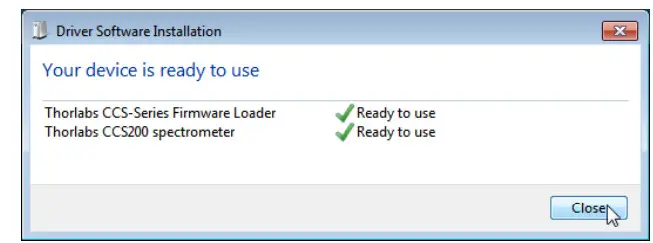 THORLABS CCS Series Spectrometer - Figure 4
