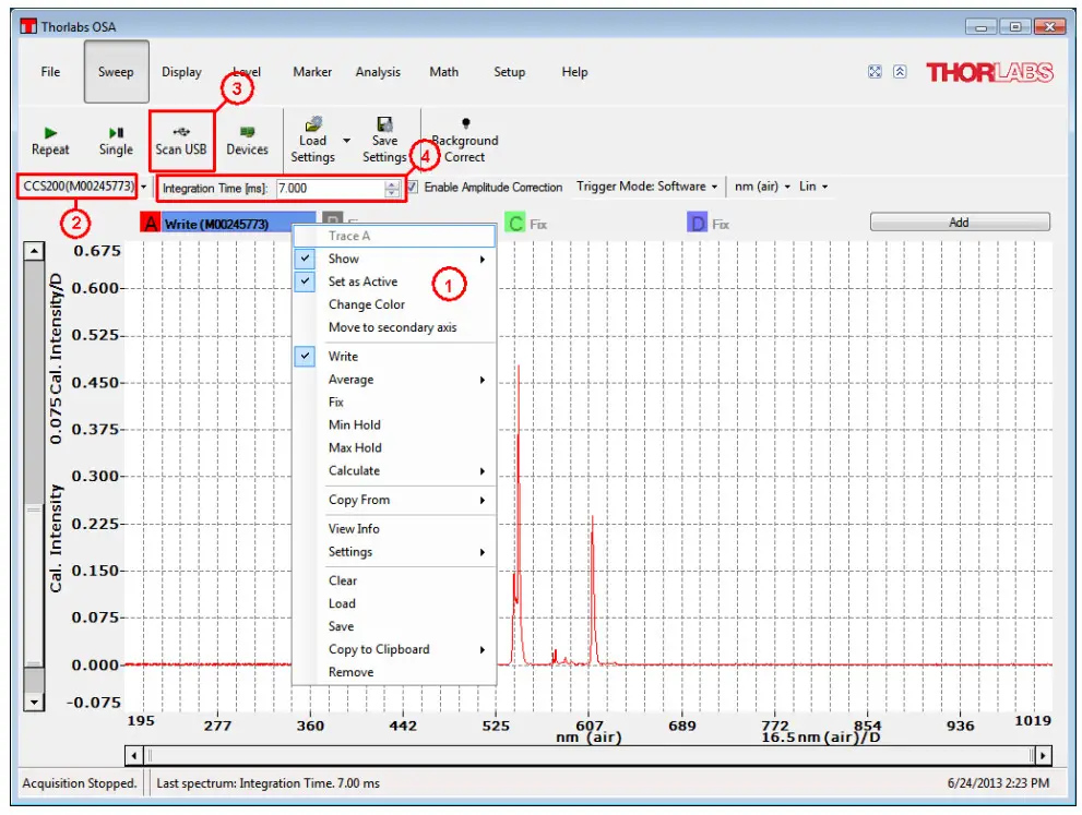THORLABS CCS Series Spectrometer - Figure 5
