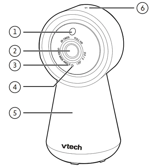 vtech RM5756HD 5 Inch Smart Wifi 1080p Video Monitor - fig 1