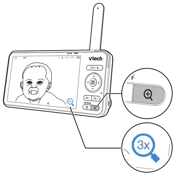 vtech RM5756HD 5 Inch Smart Wifi 1080p Video Monitor - fig 15