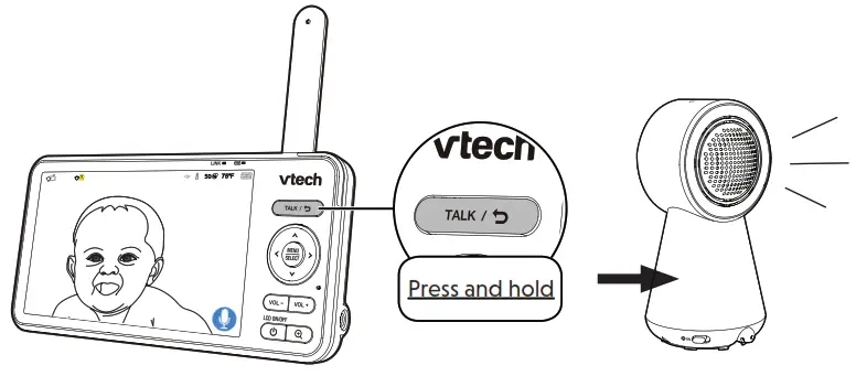 vtech RM5756HD 5 Inch Smart Wifi 1080p Video Monitor - fig 16