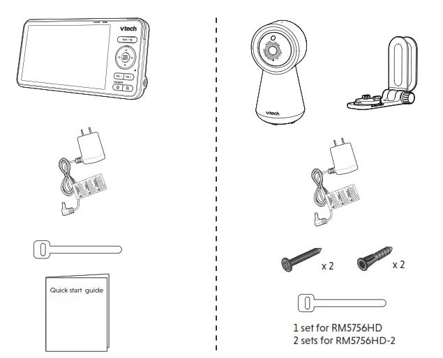 vtech RM5756HD 5 Inch Smart Wifi 1080p Video Monitor - fig