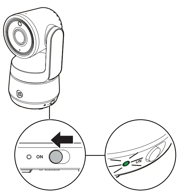 Power On or Off the Baby Monitor