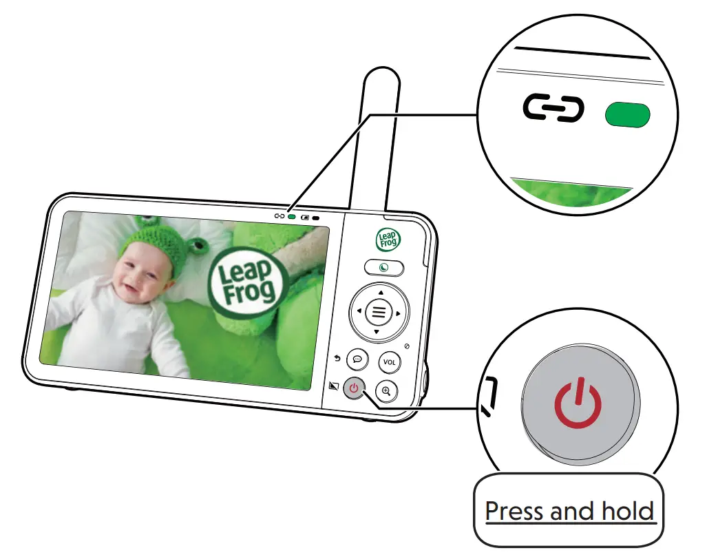 Power On or Off the Baby Monitor