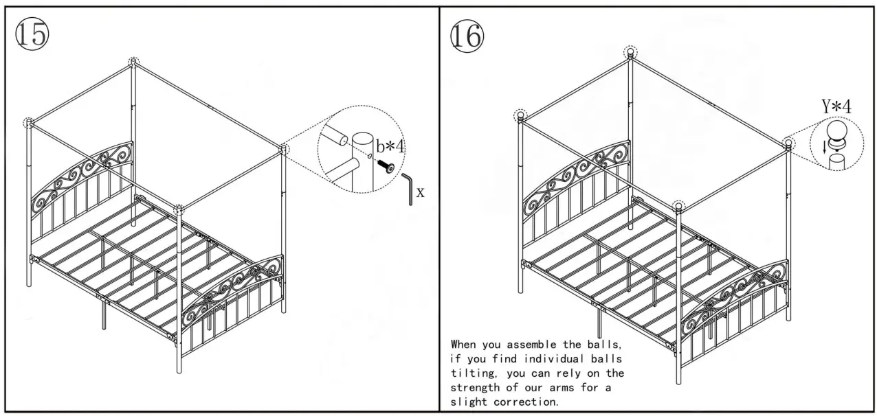 JASMODER-715F-Queen-Size-Metal-Canopy-Bed-Frame-fig-10
