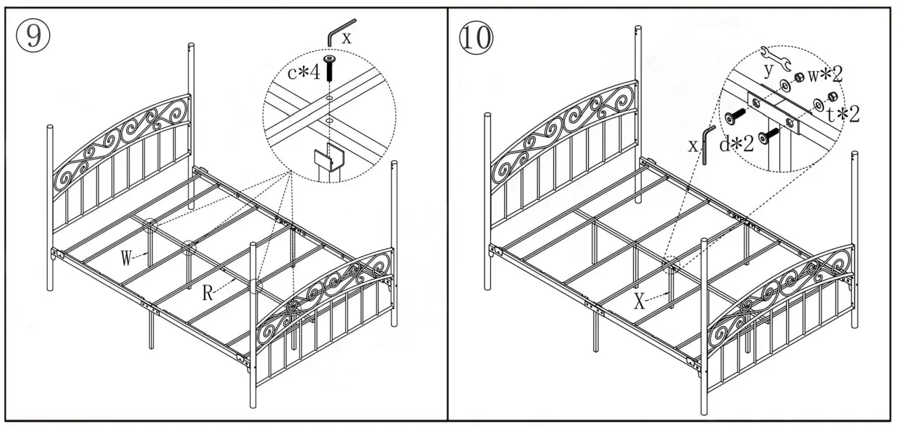 JASMODER-715F-Queen-Size-Metal-Canopy-Bed-Frame-fig-7