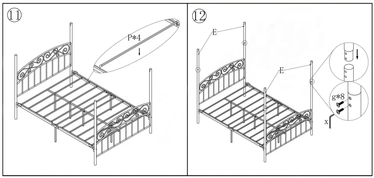 JASMODER-715F-Queen-Size-Metal-Canopy-Bed-Frame-fig-8