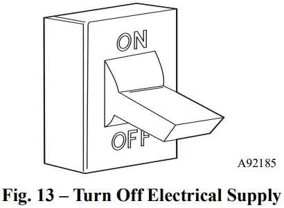 Carrier Non Condensing 80 Percent AFUE Gas Furnace - Figure 14
