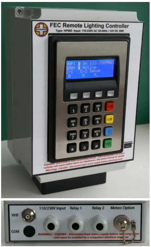 FEC HELIPORTS HP0832 Remote Lighting Controller Instructions - FEC’s Remote Lighting Controller