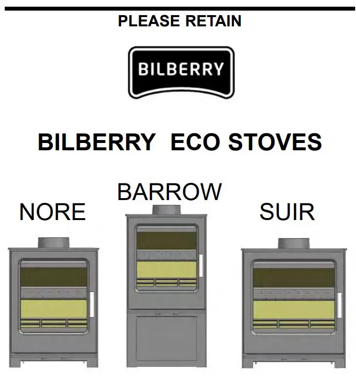 Bilberry Non Boiler Eco Stoves Instruction Manual