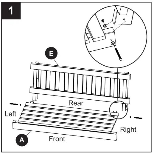 Style SELECTIONS 070469 Traditional Porch Swing - fig 6
