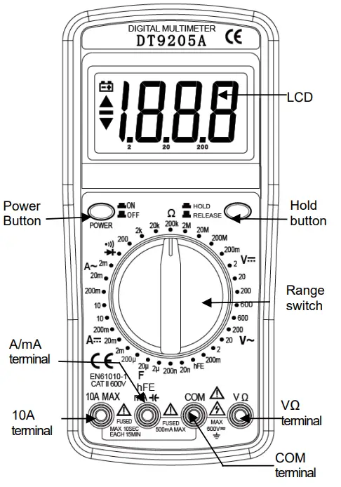 DIGILOG-ELECTRONICS-DT9205A-Digital-Multimeter-fig-3