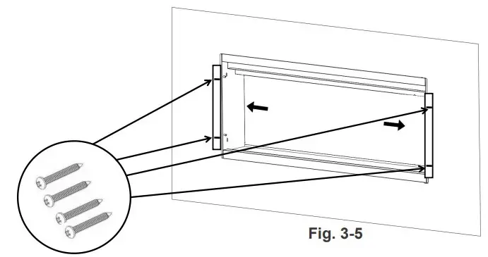 MODERN EMBER ME-HM50 Wall Mounted & Recessed Electric Fireplace (15)