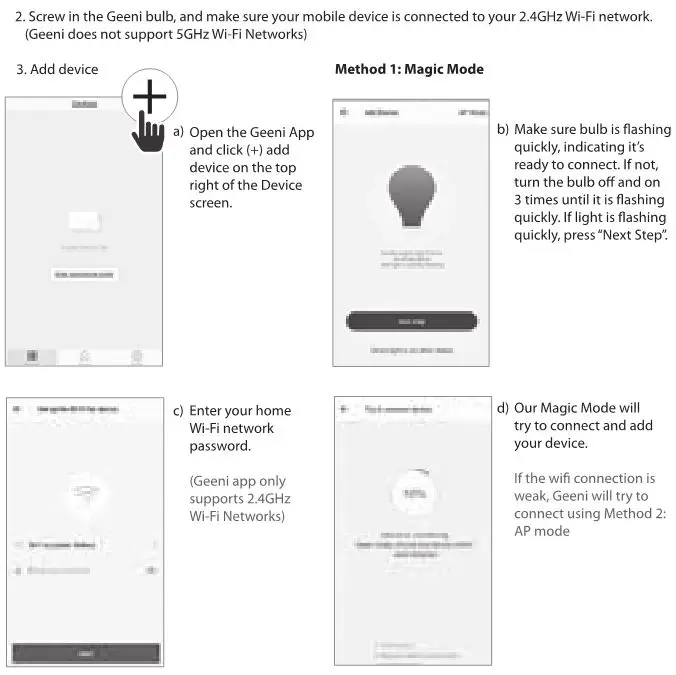 Merkury MI-BW906 Bright Spot Smart BR30 Wi-Fi LED Multicolor Light - Quick Start 2