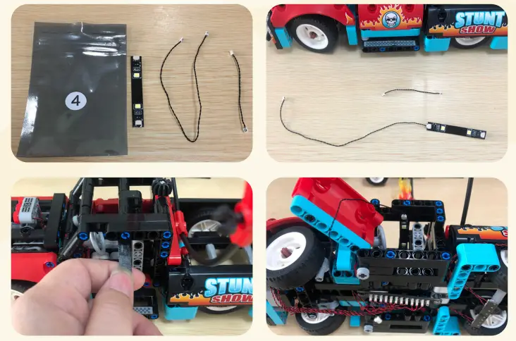 GAME OF BRICKS 42106 Light Kit for Stunt Show Truck and Bike - Figure 12