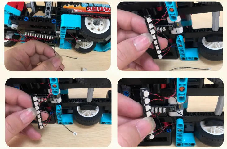 GAME OF BRICKS 42106 Light Kit for Stunt Show Truck and Bike - Figure 13