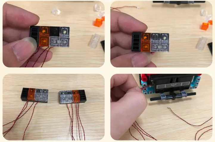 GAME OF BRICKS 42106 Light Kit for Stunt Show Truck and Bike - Figure 4