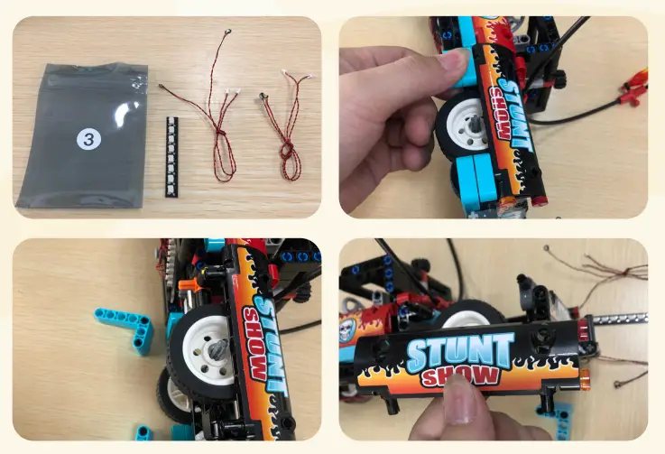 GAME OF BRICKS 42106 Light Kit for Stunt Show Truck and Bike - Figure 8