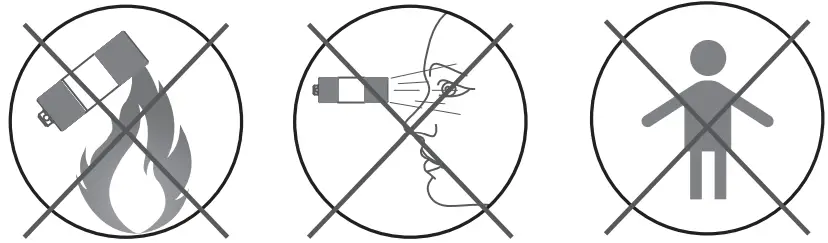 OLIGHT i1R 2 Tiny Rechargeable Keychain Flashlight - WARNING