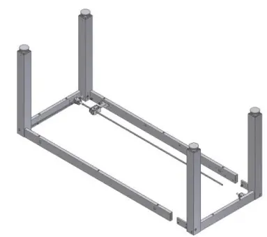 ROPOX 6005 4SingleManual Multi-Function Table - Assembly of frame2