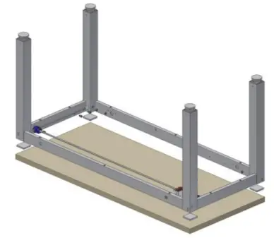 ROPOX 6005 4SingleManual Multi-Function Table -Assembly of frame3