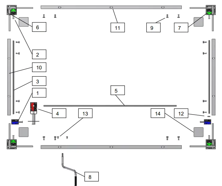 ROPOX 6005 4SingleManual Multi-Function Table - frame1