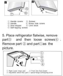 FIG 11 Stand the refrigerator upright