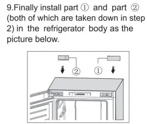 FIG 16 Stand the refrigerator upright