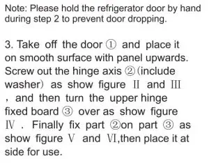 FIG 8 Stand the refrigerator upright