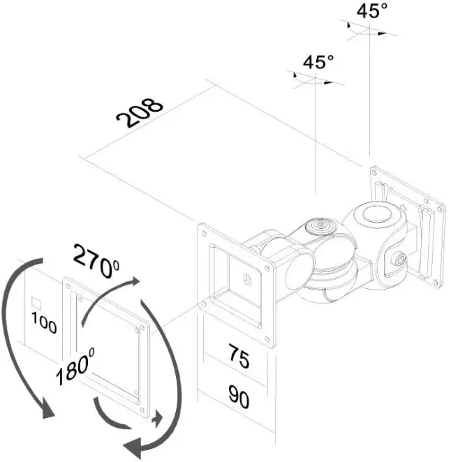 Newstar-FPMA-W910-Flat-Screen-Wall-Mount-img- (1)