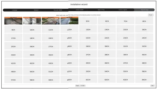 WISENET PRN-6400DB4 Network Video Recorder User Guide - Channel Setting