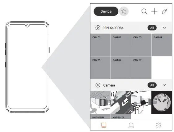 WISENET PRN-6400DB4 Network Video Recorder User Guide - From now on, when you run the WiseNet mobile
