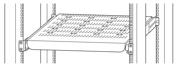 WISENET PRN-6400DB4 Network Video Recorder User Guide - Mount the fixed or sliding shelf onto the 19-inch rack