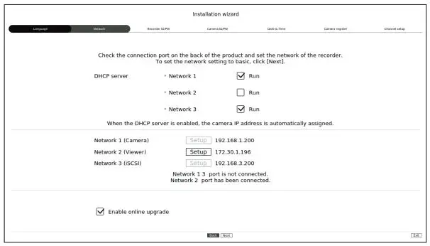 WISENET PRN-6400DB4 Network Video Recorder User Guide - Network Settings